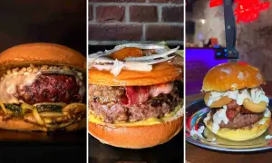 Tres hamburguesas espectaculares, ¡seguro que son las mejores hamburguesas Zaragoza! Con ingredientes frescos y apetitosos.