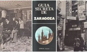Gente reunida en un bar clandestino de Zaragoza, según la "Guía Secreta de Zaragoza".