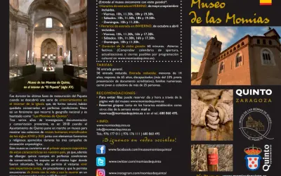 El Museo de las Momias de Quinto exhibe restos humanos momificados en su lugar de enterramiento original, "El Piquete".