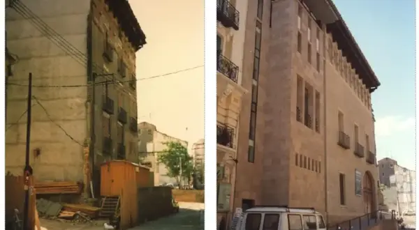 El palacio de Montemuzo, antes en ruinas, ahora luce restaurado y majestuoso.