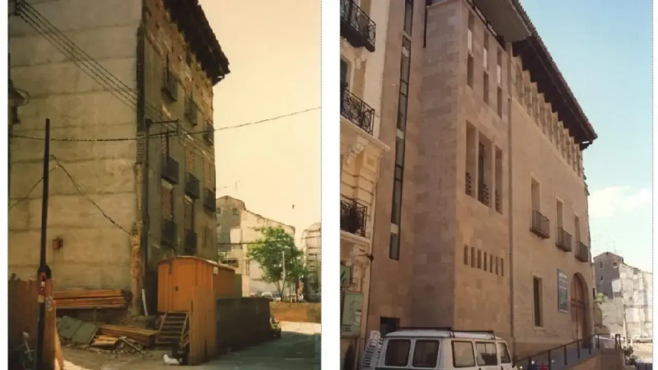 El palacio de Montemuzo, antes en ruinas, ahora luce restaurado y majestuoso.
